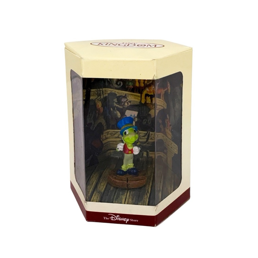 NIB Disney Tiny Kingdom Jiminy Cricket Figurine in Box Vintage Holiday Gift Idea